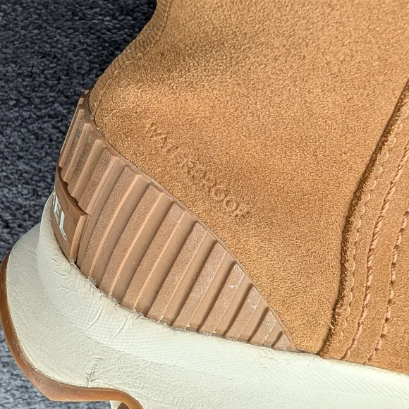 Sorel Kinetic Ankle Boots Waterproof Suede Tan Women's 7 - Picture 14 of 16